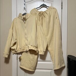 PINK vs Yellow Tracksuit Set